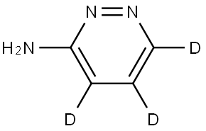 pyridazin-d3-3-amine Struktur