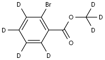 methyl-d3 2-bromobenzoate-3,4,5,6-d4 Struktur