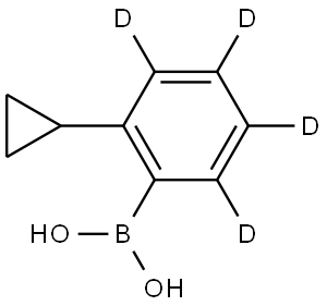 (2-cyclopropylphenyl-3,4,5,6-d4)boronic acid Struktur