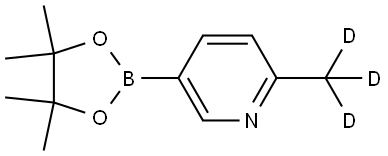 2-(methyl-d3)-5-(4,4,5,5-tetramethyl-1,3,2-dioxaborolan-2-yl)pyridine Struktur