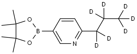 2-(propyl-d7)-5-(4,4,5,5-tetramethyl-1,3,2-dioxaborolan-2-yl)pyridine Struktur