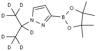 1-(propan-2-yl-d7)-3-(4,4,5,5-tetramethyl-1,3,2-dioxaborolan-2-yl)-1H-pyrazole Struktur