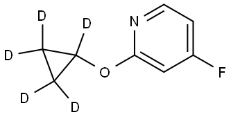 2-(cyclopropoxy-d5)-4-fluoropyridine Struktur