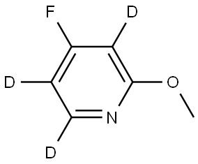 4-fluoro-2-methoxypyridine-3,5,6-d3 Struktur