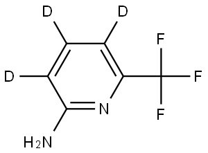 6-(trifluoromethyl)pyridin-3,4,5-d3-2-amine Struktur