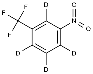 1-nitro-3-(trifluoromethyl)benzene-2,4,5,6-d4 Struktur