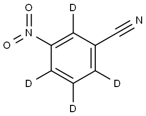 3-nitrobenzonitrile-2,4,5,6-d4 Struktur