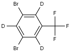 1,3-dibromo-5-(trifluoromethyl)benzene-2,4,6-d3 Struktur