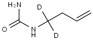 1-(but-3-en-1-yl-1,1-d2)urea Struktur