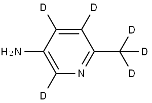 6-(methyl-d3)pyridin-2,4,5-d3-3-amine Struktur