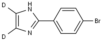 2-(4-bromophenyl)-1H-imidazole-4,5-d2 Struktur