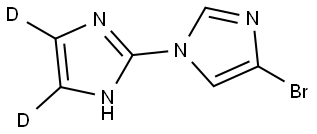 4-bromo-1'H-1,2'-biimidazole-4',5'-d2 Struktur