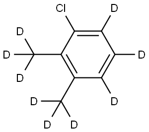 1-chloro-2,3-bis(methyl-d3)benzene-4,5,6-d3 Struktur