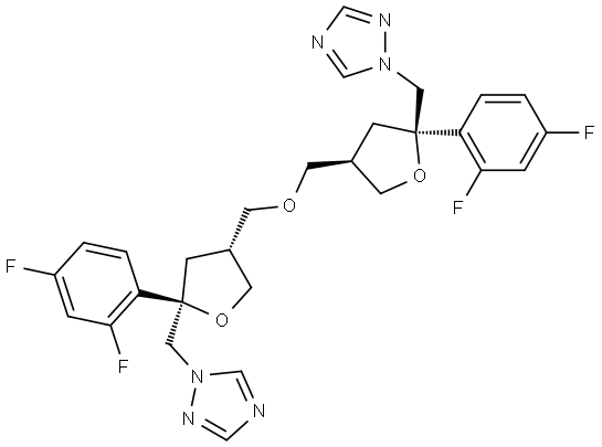 1,1'-(((2R,2'R,4R,4'R)-4,4'-(oxybis(methylene))bis(2-(2,4-difluoro phenyl)tetrahydrofuran-4,2-diyl))bis(methylene))bis(1H-1,2,4-triazole)