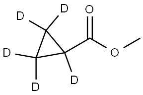 methyl cyclopropane-1-carboxylate-d5 Struktur