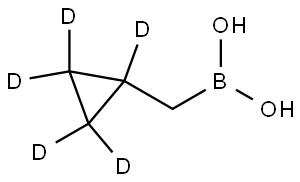 ((cyclopropyl-d5)methyl)boronic acid Struktur