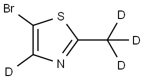 5-bromo-2-(methyl-d3)thiazole-4-d Struktur