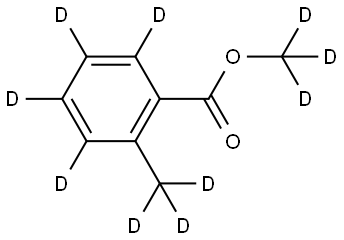 methyl-d3 2-(methyl-d3)benzoate-d4 Struktur