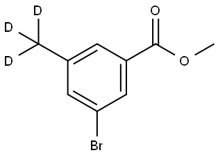 methyl 3-bromo-5-(methyl-d3)benzoate Struktur