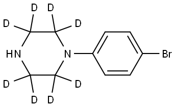 1-(4-bromophenyl)piperazine-2,2,3,3,5,5,6,6-d8 Struktur