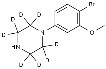 1-(4-bromo-3-methoxyphenyl)piperazine-2,2,3,3,5,5,6,6-d8 Struktur