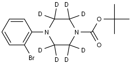 tert-butyl 4-(2-bromophenyl)piperazine-1-carboxylate-2,2,3,3,5,5,6,6-d8 Struktur