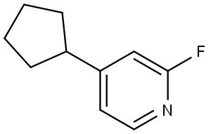 4-cyclopentyl-2-fluoropyridine Struktur