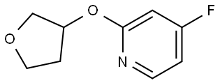 4-fluoro-2-((tetrahydrofuran-3-yl)oxy)pyridine Struktur