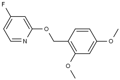 2-((2,4-dimethoxybenzyl)oxy)-4-fluoropyridine Struktur