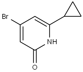 4-bromo-6-cyclopropylpyridin-2(1H)-one Struktur