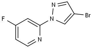 2-(4-bromo-1H-pyrazol-1-yl)-4-fluoropyridine Struktur