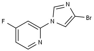 2-(4-bromo-1H-imidazol-1-yl)-4-fluoropyridine Struktur