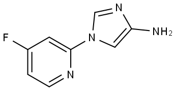 1-(4-fluoropyridin-2-yl)-1H-imidazol-4-amine Struktur