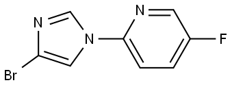 2-(4-bromo-1H-imidazol-1-yl)-5-fluoropyridine Struktur