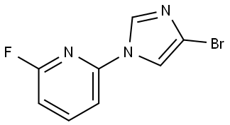 2-(4-bromo-1H-imidazol-1-yl)-6-fluoropyridine Struktur