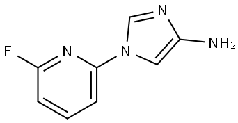 1-(6-fluoropyridin-2-yl)-1H-imidazol-4-amine Struktur