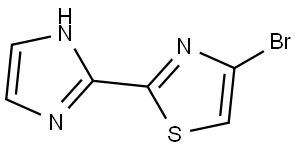 4-bromo-2-(1H-imidazol-2-yl)thiazole Struktur