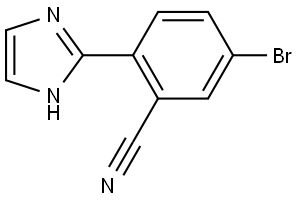 5-bromo-2-(1H-imidazol-2-yl)benzonitrile Struktur