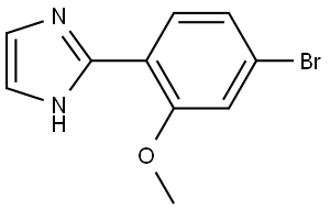 2-(4-Bromo-2-methoxyphenyl)-1H-imidazole Struktur