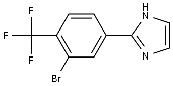 2-(3-bromo-4-(trifluoromethyl)phenyl)-1H-imidazole Struktur