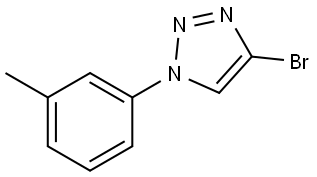 4-bromo-1-(m-tolyl)-1H-1,2,3-triazole Struktur