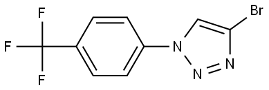 4-bromo-1-(4-(trifluoromethyl)phenyl)-1H-1,2,3-triazole Struktur