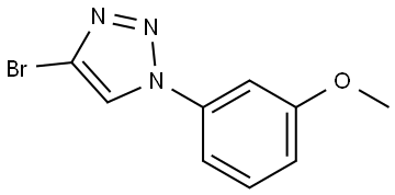 4-bromo-1-(3-methoxyphenyl)-1H-1,2,3-triazole Struktur