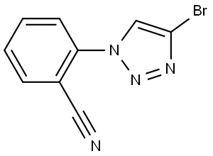 2-(4-bromo-1H-1,2,3-triazol-1-yl)benzonitrile Struktur