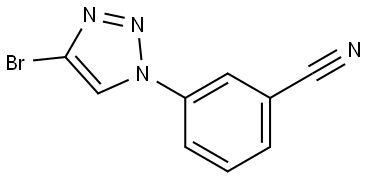 3-(4-bromo-1H-1,2,3-triazol-1-yl)benzonitrile Struktur