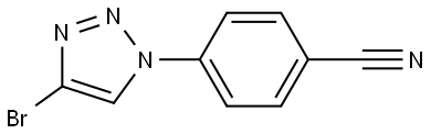 4-(4-bromo-1H-1,2,3-triazol-1-yl)benzonitrile Struktur