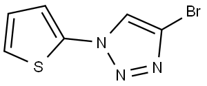 4-bromo-1-(thiophen-2-yl)-1H-1,2,3-triazole Struktur