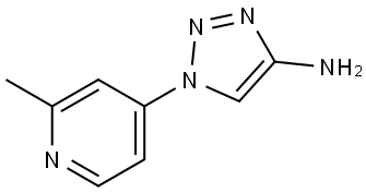 1-(2-methylpyridin-4-yl)-1H-1,2,3-triazol-4-amine Struktur