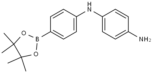 N1-[4-(4,4,5,5-tetramethyl-1,3,2-dioxaborolan-2-yl)phenyl]benzene-1,4-diamine Struktur