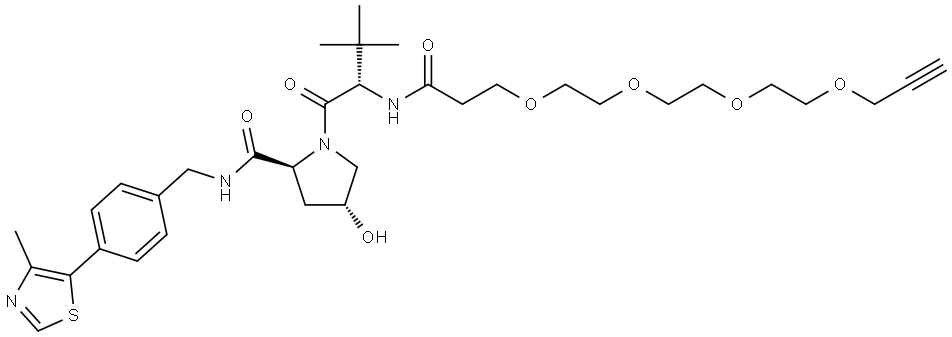 (S,R,S)-AHPC-PEG4-ALKYNE Struktur